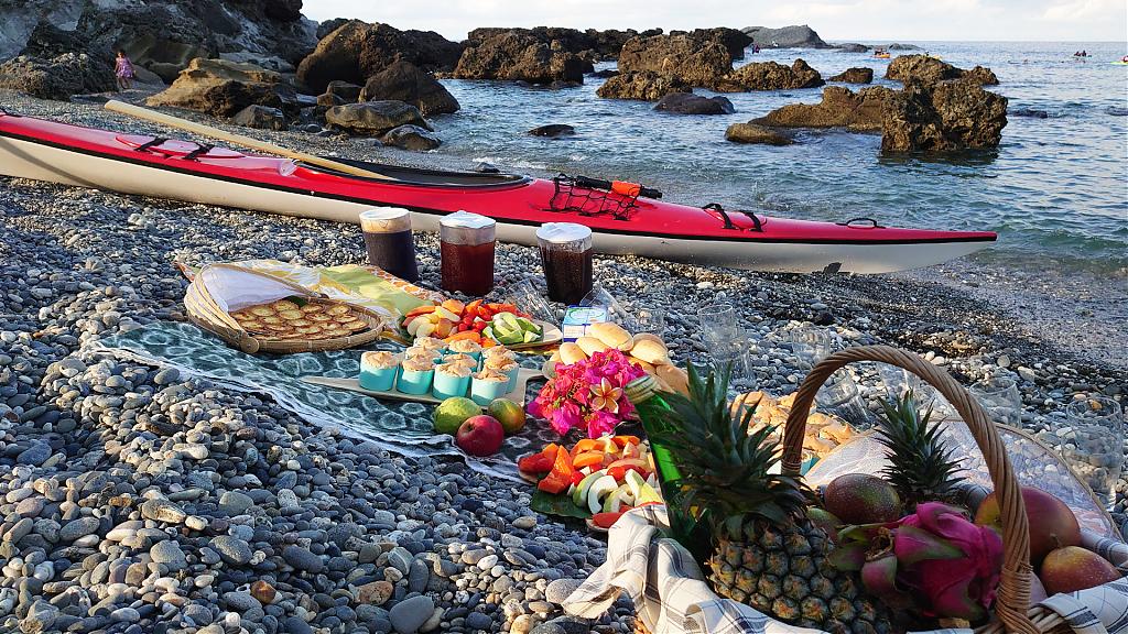 花蓮石梯坪玩法-獨木舟、浮潛、海邊下午茶套裝