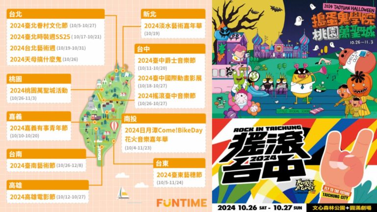 【十月旅遊】全台十月份活動，萬聖節出去玩！