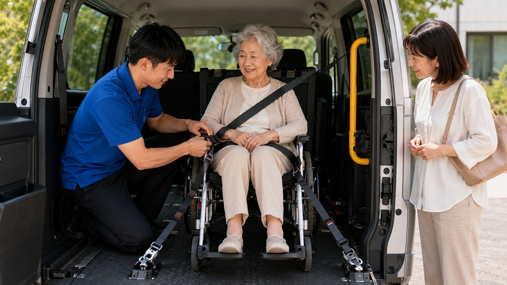 一趟安全接送,背後有哪些專業?福祉車安全、輪椅固定與司機訓練一次看懂 2 safe long term care transport process 2